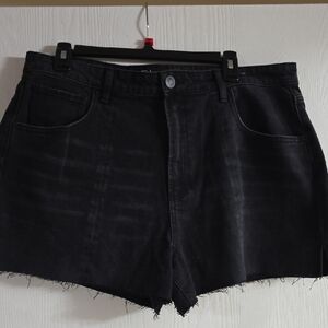 Black Denim Women's Shorts